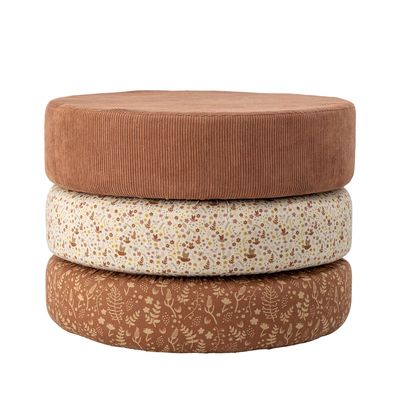 Ottomans - Jo Pouf, Brown, Cotton  - BLOOMINGVILLE MINI