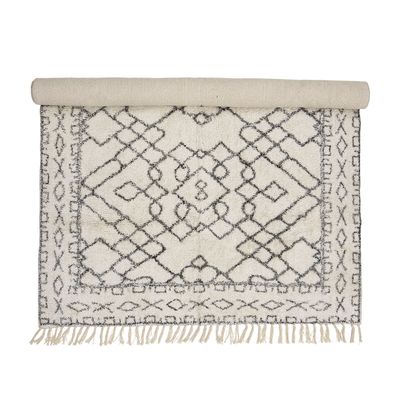 Rugs - Jaqueline Rug, White, Cotton - BLOOMINGVILLE MULTIBRAND HOUSE