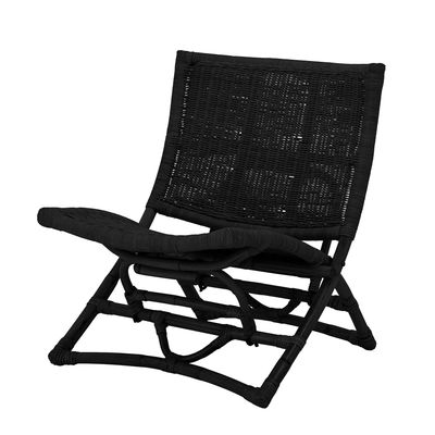 Chaises longues - Baz Chaise de salon, Noir, Rotin - BLOOMINGVILLE MULTIBRAND HOUSE