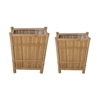 Pots de fleurs - Sole Pot de fleurs, Nature, Bambou Set of 2 - BLOOMINGVILLE MULTIBRAND HOUSE
