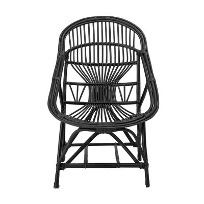 Chaises longues - Joline Chaise de salon, Noir, Canne  - BLOOMINGVILLE MULTIBRAND HOUSE