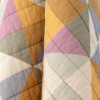 Throw blankets - Crewe Quilt, Yellow, Cotton OEKO-TEX®  - BLOOMINGVILLE MULTIBRAND HOUSE