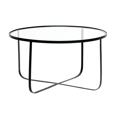 Coffee tables - Harper Coffee Table, Black, Glass  - BLOOMINGVILLE