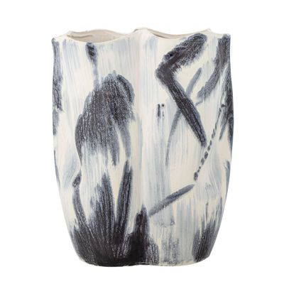 Vases - Elira Vase, Noir, Grès - BLOOMINGVILLE MULTIBRAND HOUSE