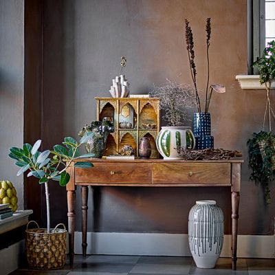 Vases - Scarlet Vase, Green, Stoneware  - CREATIVE COLLECTION