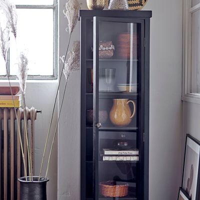 Sideboards - Emilio Cabinet, Black, Firwood  - BLOOMINGVILLE MULTIBRAND HOUSE
