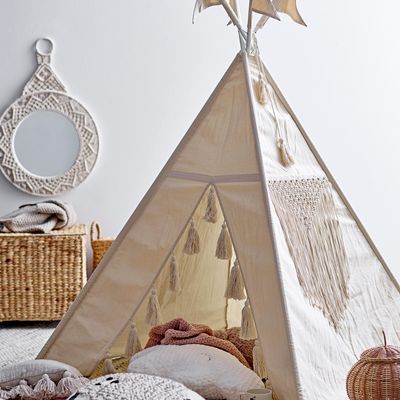 Toys - Fardin Childrenïs Tipi, Nature, Cotton  - BLOOMINGVILLE MINI