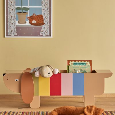 Bookshelves - Charlie Book Stand, Brown, MDF  - BLOOMINGVILLE MINI