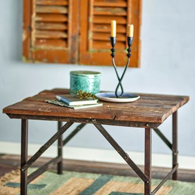 Tables basses - Loft Table basse, Marron, Bois de récupération  - CREATIVE COLLECTION