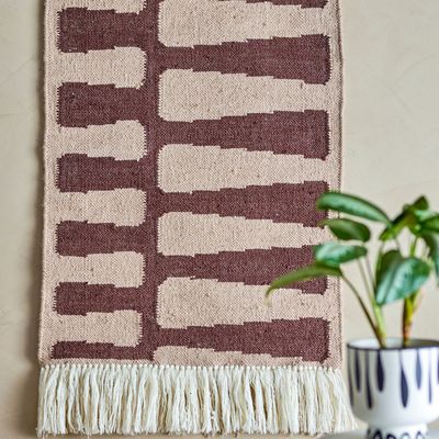 Autres décorations murales - Bilston Déco murale, Marron, Laine  - BLOOMINGVILLE MULTIBRAND HOUSE