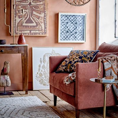 Other wall decoration - Rossaio Wall Decor, Brown, Linen  - CREATIVE COLLECTION