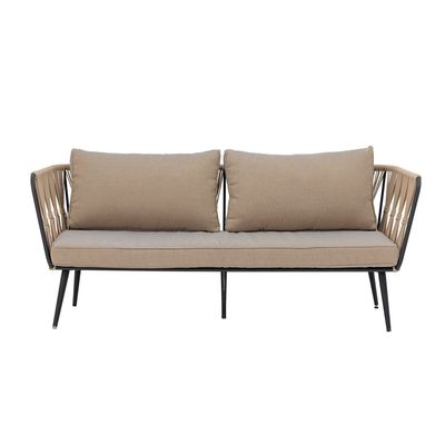 Sofas - Pavone Fire-resistant Sofa, Brown, Metal - BLOOMINGVILLE MULTIBRAND HOUSE