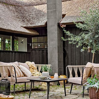 Canapés - Pavone Fire-resistant Canapé, Marron, Métal  - BLOOMINGVILLE MULTIBRAND HOUSE