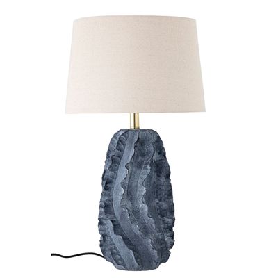 Lampes de table - Natika Lampe de table, Blue, Terre cuite - CREATIVE COLLECTION