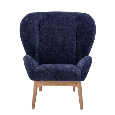 Lounge chairs - Eave Lounge Chair, Blue, Polyester - BLOOMINGVILLE MULTIBRAND HOUSE