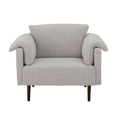 Chaises longues - Chesham Chaise de salon, Blanc, Polyester - BLOOMINGVILLE MULTIBRAND HOUSE