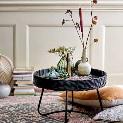 Coffee tables - Hattie Coffee Table, Black, Rattan  - BLOOMINGVILLE MULTIBRAND HOUSE