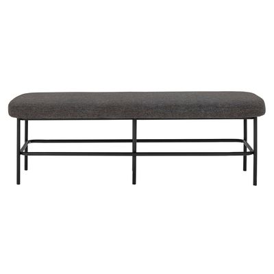 Benches - Farell Bench, Grey, Polyester  - BLOOMINGVILLE