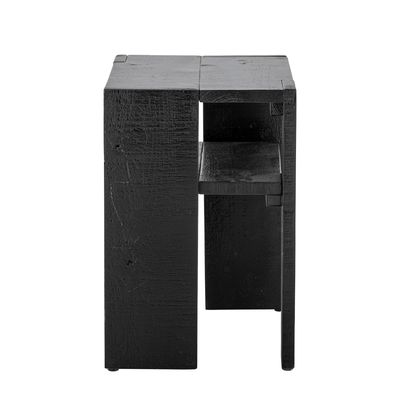 Autres tables  - Emillio Table d'appoint, Noir, Pin  - CREATIVE COLLECTION