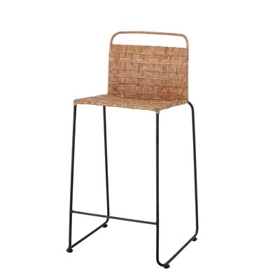 Chairs - Gunnel Bar Chair, Nature, Rattan  - BLOOMINGVILLE MULTIBRAND HOUSE