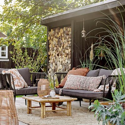 Sofas - Pavone Sofa, Black, Metal  - BLOOMINGVILLE MULTIBRAND HOUSE