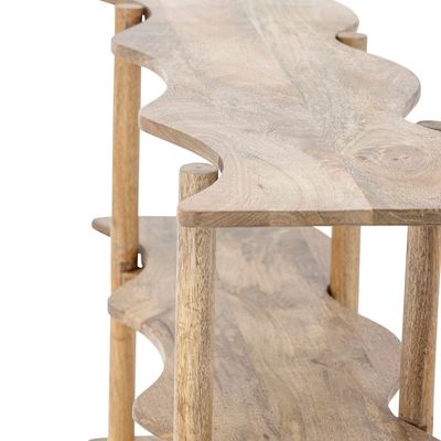 Bookshelves - Rivoli Bookcase, Nature, Mango  - BLOOMINGVILLE MULTIBRAND HOUSE