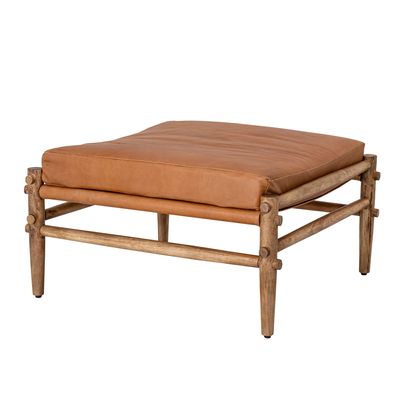 Stools - Aysia Stool, Nature, Leather - BLOOMINGVILLE MULTIBRAND HOUSE