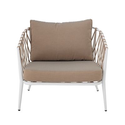 Chaises longues - Cia Chaise de salon, Blanc, Métal  - CREATIVE COLLECTION