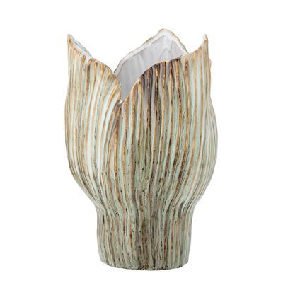 Vases - Mahira Vase, Verte, Grès - BLOOMINGVILLE MULTIBRAND HOUSE