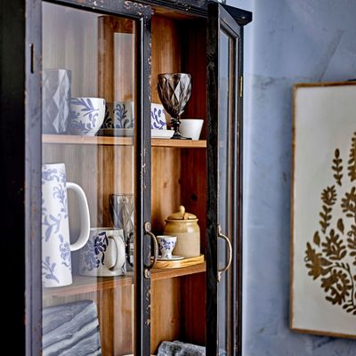 Buffets - Hazem Armoire, Noir, Bois de sapin  - CREATIVE COLLECTION