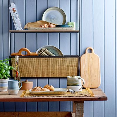 Shelves - Lesley Shelf, Nature, Rattan  - CREATIVE COLLECTION