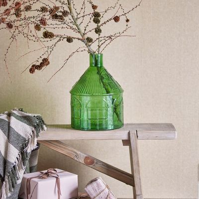 Vases - Kamila Vase, Verte, Verre recyclé  - BLOOMINGVILLE MULTIBRAND HOUSE