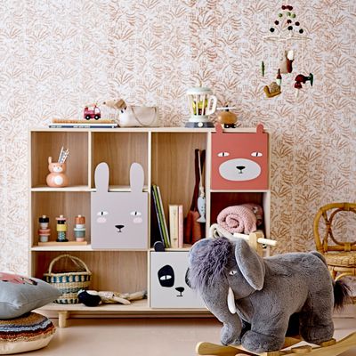 Bookshelves - Calle Bookcase w/Drawers, Nature, Paulownia  - BLOOMINGVILLE MINI