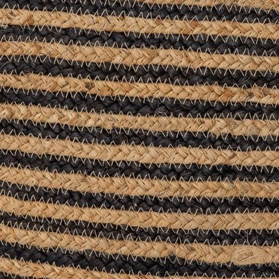 Poufs - Nao Pouf, Noir, Jute  - BLOOMINGVILLE MULTIBRAND HOUSE