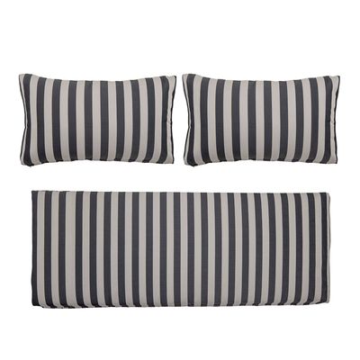 Coussins - Mundo Housse de coussin (Pas de remplissage), Noir, Polyester Set of 3 - BLOOMINGVILLE MULTIBRAND HOUSE