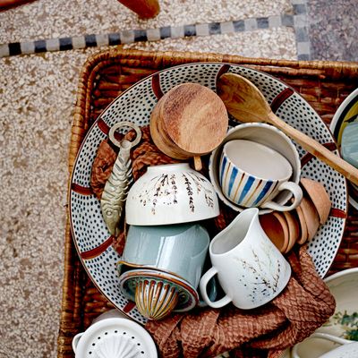 Assiettes au quotidien - Bea Ensemble de Vaiselle, Nature, Grès Set of 4x3 Items - BLOOMINGVILLE MULTIBRAND HOUSE