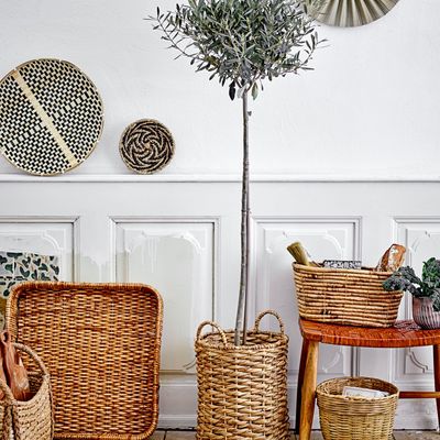 Paniers - Selma Panier, Nature, Herbe de Bankuan Set of 2 - BLOOMINGVILLE MULTIBRAND HOUSE