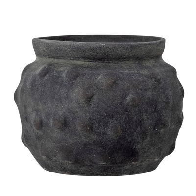Flower pots - Lisen Deco Flowerpot, Black, Terracotta  - BLOOMINGVILLE