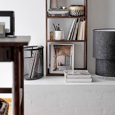 Lampes de table - Zalt Lampe de table, Noir, Lin  - BLOOMINGVILLE MULTIBRAND HOUSE