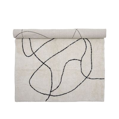 Tapis - Viga Tapis, Blanc, Coton  - BLOOMINGVILLE