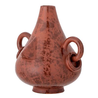 Vases - Tarun Deco Vase, Brown, Stoneware  - BLOOMINGVILLE MULTIBRAND HOUSE