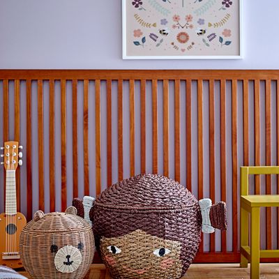 Shopping baskets - Lill Basket w/Lid, Brown, Bankuan Grass  - BLOOMINGVILLE MINI