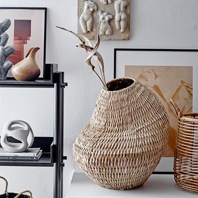 Shopping baskets - Lyng Basket, Nature, Rattan Set of 2 - BLOOMINGVILLE MULTIBRAND HOUSE