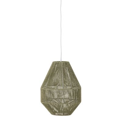 Hanging lights - Sacco Pendant Lamp, Green, Paper  - CREATIVE COLLECTION