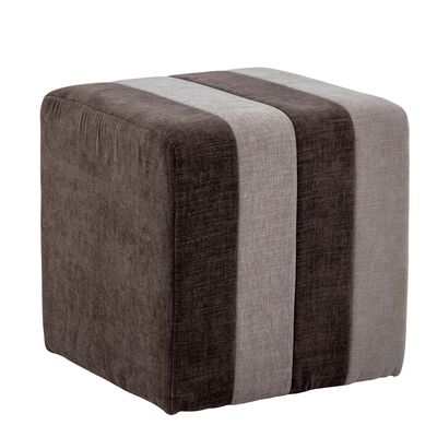 Ottomans - Flint Pouf, Brown, Polyester  - BLOOMINGVILLE MULTIBRAND HOUSE