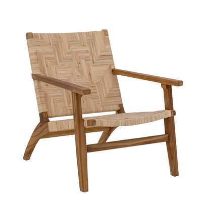 Lounge chairs - Mills Lounge Chair, Brown, Rattan  - CREATIVE COLLECTION