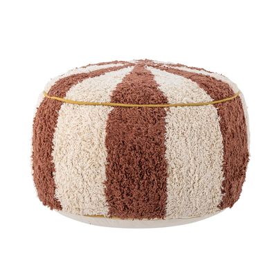 Ottomans - Charoline Pouf, Brown, Cotton  - BLOOMINGVILLE MINI