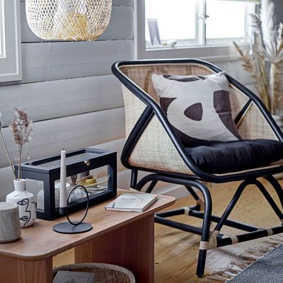 Chaises longues - Loue Chaise de salon, Noir, Rotin  - BLOOMINGVILLE MULTIBRAND HOUSE