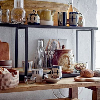 Etagères - Lisser Tablette, Noir, Bois de sapin  - CREATIVE COLLECTION