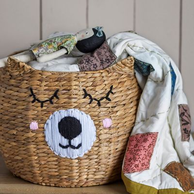 Shopping baskets - Eman Basket, Nature, Water Hyacinth  - BLOOMINGVILLE MINI